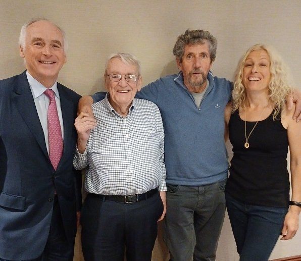 John Fitzpatrick, broadcaster Adrian Flannelly, Charlie and Claire Bird in New York last week. John Fitzpatrick, broadcaster Adrian Flannelly, Charlie and Claire Bird in New York last week.