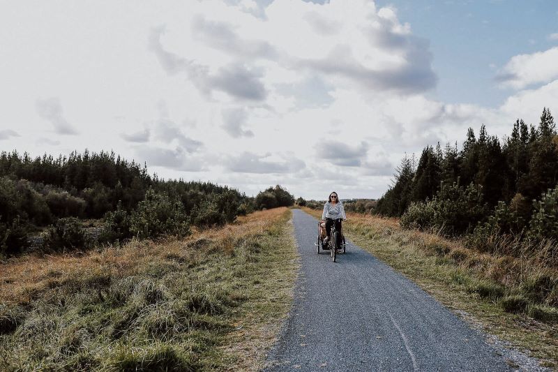 Cycling in Lough Boora Discovery Park, Co Offaly. (Ireland's Content Pool)
