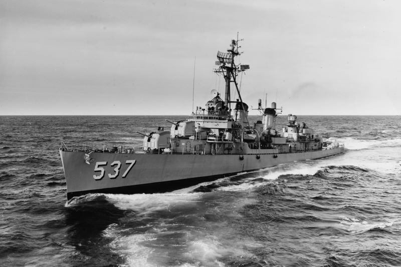 The U.S. Navy destroyer USS The Sullivans (DD-537) pictured here on October 29, 1962. (Public Domain / US Navy)