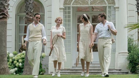 Allen Leech as Tom Branson (far right) goes from gun running to tennis doubles in Downton Abbey: A New Era Allen Leech as Tom Branson (far right) goes from gun running to tennis doubles in Downton Abbey: A New Era