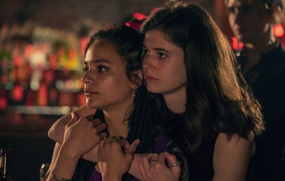 Bobbi (Sasha Lane) and Frances (Alison Oliver) in Conversations With Friends Bobbi (Sasha Lane) and Frances (Alison Oliver) in Conversations With Friends