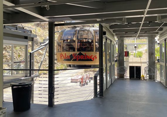 Palm Springs aerial tramway takes you up 8,500 feet to view the Coachella Valley from high in the sky Palm Springs aerial tramway takes you up 8,500 feet to view the Coachella Valley from high in the sky