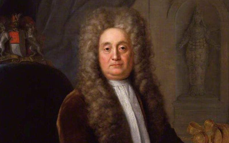 A 1736 portrait of Sir Hans Sloan by Stephen Slaughter.  (Public domain)