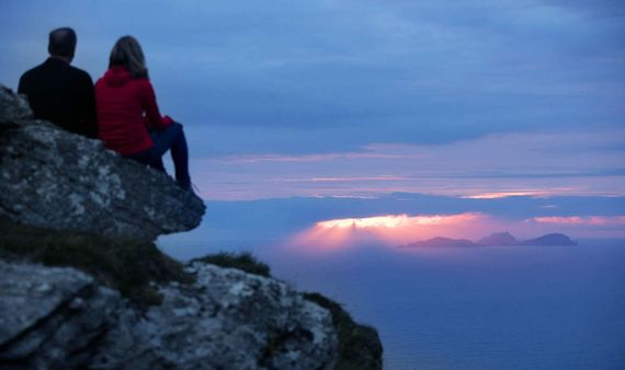Sunset overlooking the Blasket Islands. Sunset overlooking the Blasket Islands.