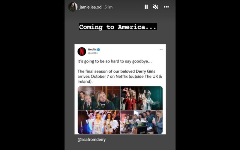 Jamie Lee O'Donnell says "Derry Girls" is "coming to America"