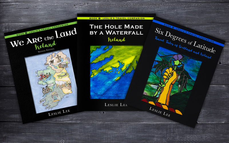 Collection of Leslie Lee's Irish travel guides