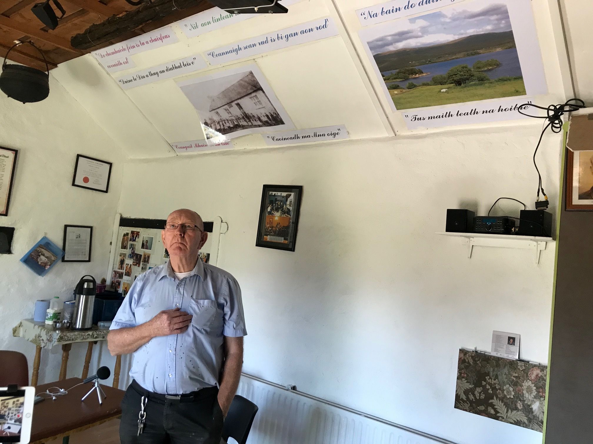 Eugene Green at the Naill O'Donnell Community Center in Donegal. Eugene Green at the Naill O'Donnell Community Center in Donegal.