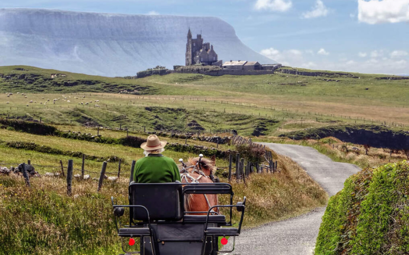 Benbulben and Classiebawn Castle, Co Sligo. Credit: Tourism Ireland