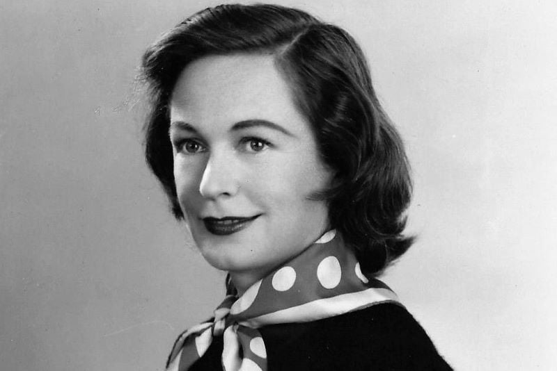 Photo of Geraldine Fitzgerald from the Broadway play "Build With One Hand" in 1956. (Public Domain) Photo of Geraldine Fitzgerald from the Broadway play "Build With One Hand" in 1956. (Public Domain)