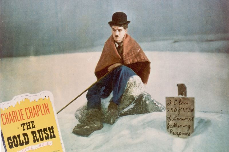 Charlie Chaplin in a promotional still for his silent comedy 'The Gold Rush', 1925. As well as playing the starring role, Chaplin wrote, produced and directed the film. (Getty Images)