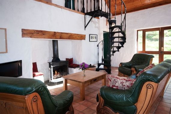 Sitting Room - White Strand Cottage, Rusheenduff, Renvyle, Galway. Sitting Room - White Strand Cottage, Rusheenduff, Renvyle, Galway.