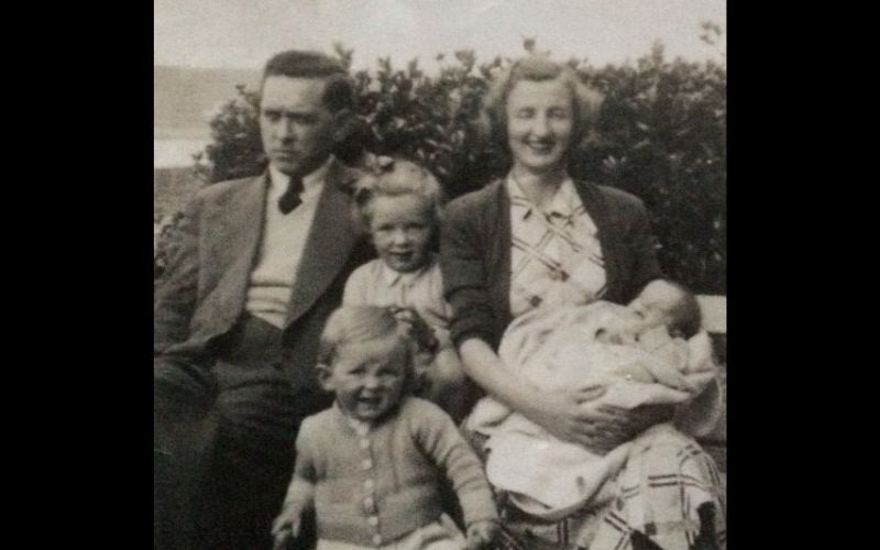 Jean Farrell's father with three of his children - seven more were to come! Jean Farrell's father with three of his children - seven more were to come!