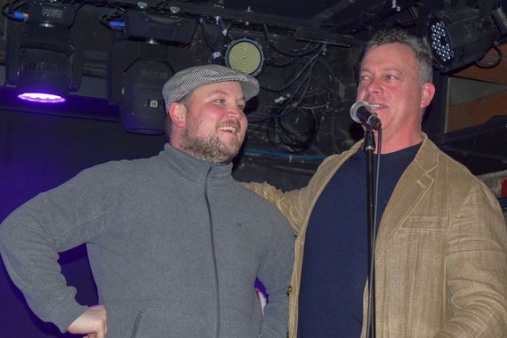 Actors John Connors and Terence Mulligan at Craic Fest in New York City