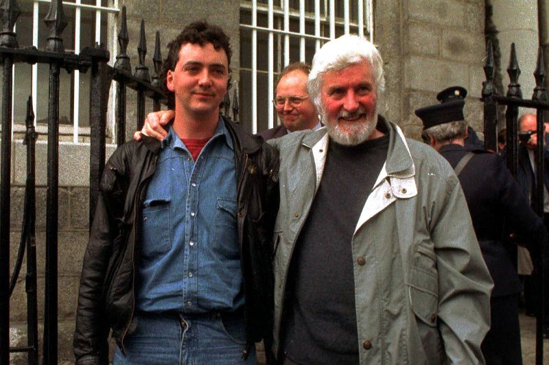 May 7, 1995: Tom Pringle and his father Peter Pringle outside the Special Criminal Court in Dublin. (RollingNews.ie) May 7, 1995: Tom Pringle and his father Peter Pringle outside the Special Criminal Court in Dublin. (RollingNews.ie)