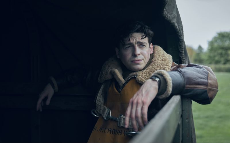 Belfast native Anthony Boyle in “Masters of the Air," premiering January 26, 2024 on Apple TV+. Belfast native Anthony Boyle in “Masters of the Air," premiering January 26, 2024 on Apple TV+.
