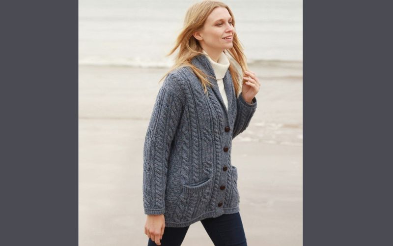 Cable Knit Irish Cardigan