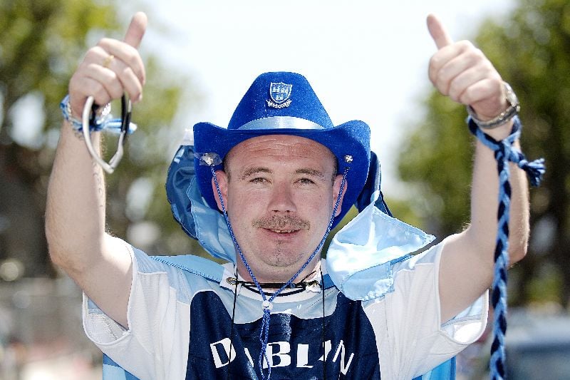 A Dublin supporter outside of Croke Park, the GAA's headquarters in Dublin. (RollingNews.ie) A Dublin supporter outside of Croke Park, the GAA's headquarters in Dublin. (RollingNews.ie)