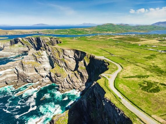 Wild Atlantic Way, Kerry cliffs. Wild Atlantic Way, Kerry cliffs.