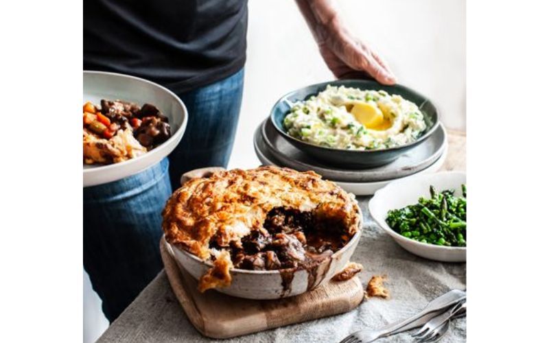 Beef and Guinness Pie, from "The Gathered Table." CREDIT: Kate Quinn Beef and Guinness Pie, from "The Gathered Table." CREDIT: Kate Quinn