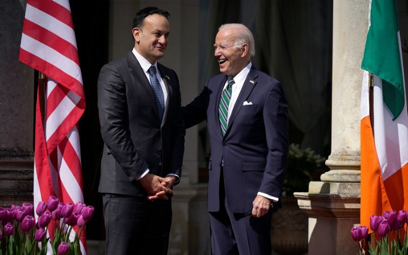Biden and Varadkar meet at Farmleigh House on Thursday afternoon.
