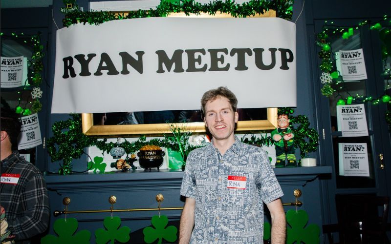 Ryan Maguire at the Ryan Meetup at Ryan Maguire's. Ryan Maguire at the Ryan Meetup at Ryan Maguire's.