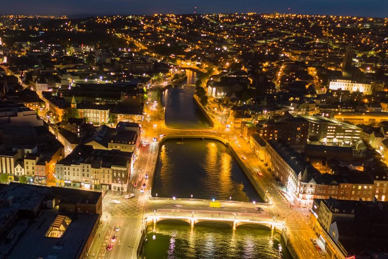 Cork City at night. (Ireland's Content Pool) Cork City at night. (Ireland's Content Pool)