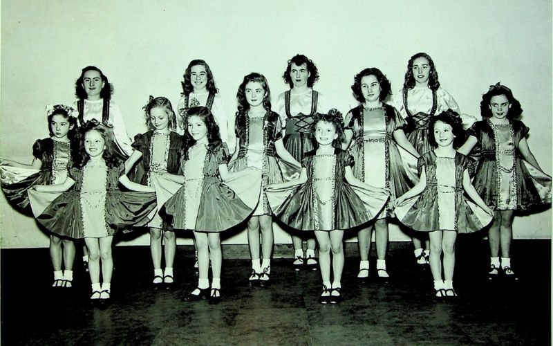 Irish dance costumes in 1947. Irish dance costumes in 1947.