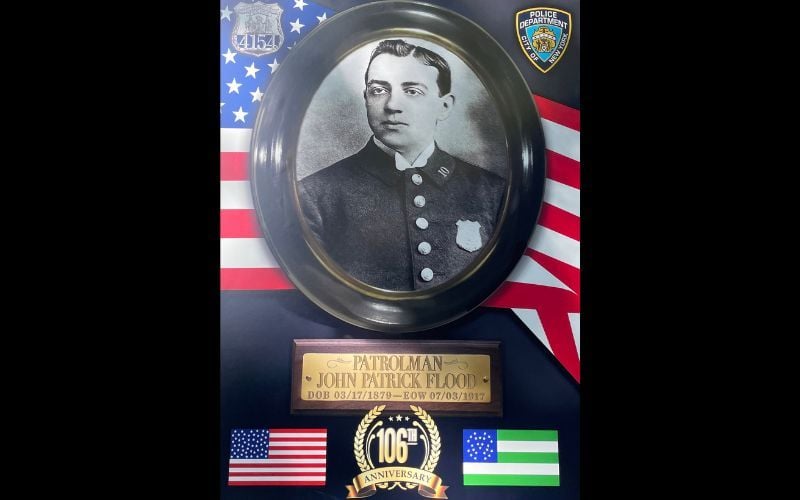 A photo of Patrolman John Patrick Flood. A photo of Patrolman John Patrick Flood.