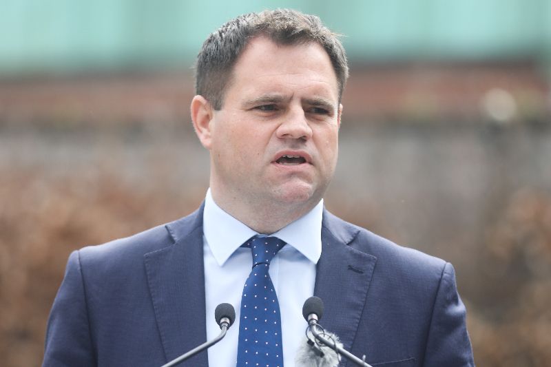 April 28, 2023: Neale Richmond at a ceremony for the Workers' Memorial Day in Dublin's Garden of Remembrance. (RollingNews.ie) April 28, 2023: Neale Richmond at a ceremony for the Workers' Memorial Day in Dublin's Garden of Remembrance. (RollingNews.ie)