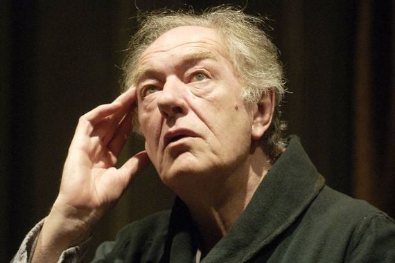 April 4, 2006: Michael Gambon on stage in costume for Eh Joe as part of the Beckett Festival in the Gate Theatre. (RollingNews.ie) April 4, 2006: Michael Gambon on stage in costume for Eh Joe as part of the Beckett Festival in the Gate Theatre. (RollingNews.ie)