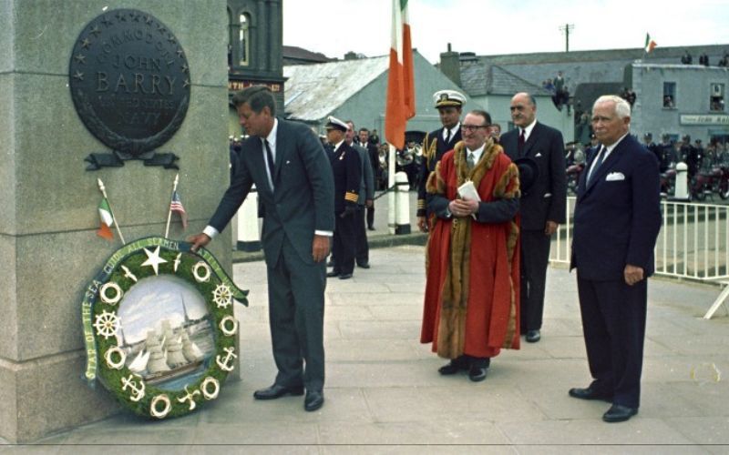 President JFK's visit to his ancestral home, County Wexford, during his trip to Ireland in 1963.