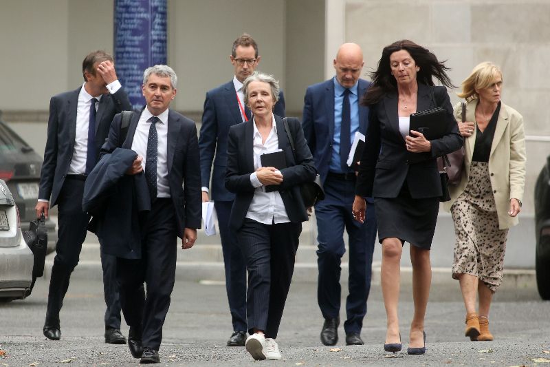 June 28, 2023: RTÉ Board members leaving Leinster House after the Oireachtas Media Committee. (RollingNews.ie) June 28, 2023: RTÉ Board members leaving Leinster House after the Oireachtas Media Committee. (RollingNews.ie)