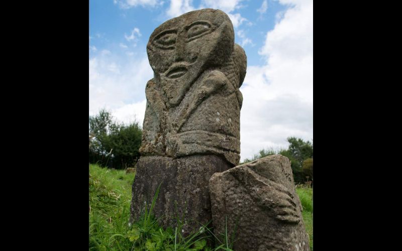 Janus Statue Boa Island. (Ireland's Content Pool)