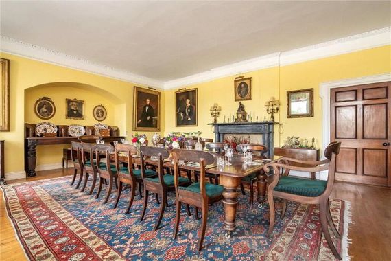 The dinning room at the Barnes Estate. The dinning room at the Barnes Estate.