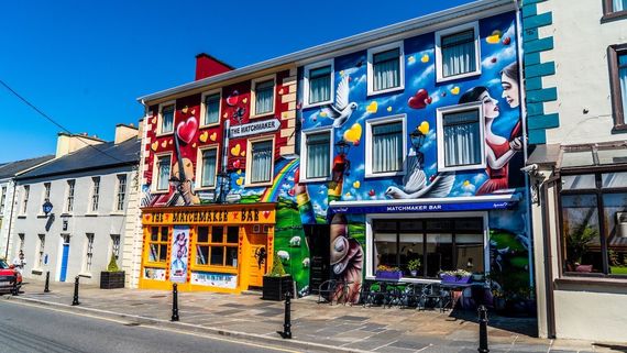 The colorful Matchmaker's Pub in Lisdoonvarna, County Clare. The colorful Matchmaker's Pub in Lisdoonvarna, County Clare.