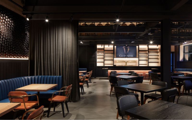 The Barrel Room at Guinness Open Gate Brewery Chicago. (Kendall McCaugherty) The Barrel Room at Guinness Open Gate Brewery Chicago. (Kendall McCaugherty)