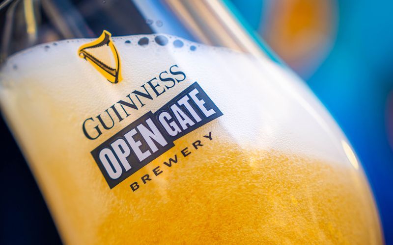 A pour at Guinness Open Gate Brewery Chicago. A pour at Guinness Open Gate Brewery Chicago.