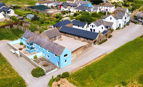 Aerial views of the buildings at Annestown House, Waterford. Aerial views of the buildings at Annestown House, Waterford.