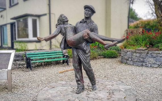 "The Quiet Man" statue in Cong, Co. Mayo.