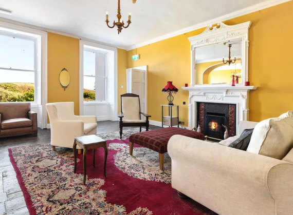 The sitting room in the main house, Annestown House, Waterford. The sitting room in the main house, Annestown House, Waterford.