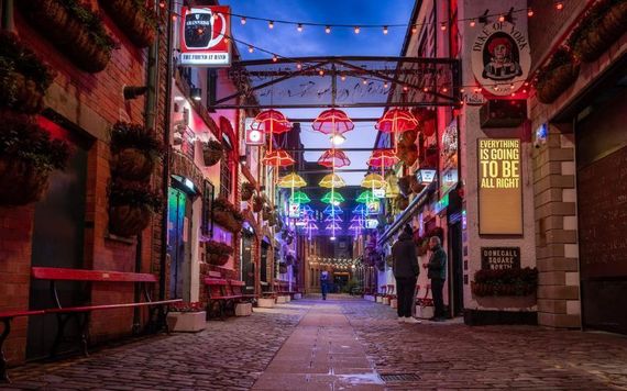 The Cathedral Quarter in Belfast.