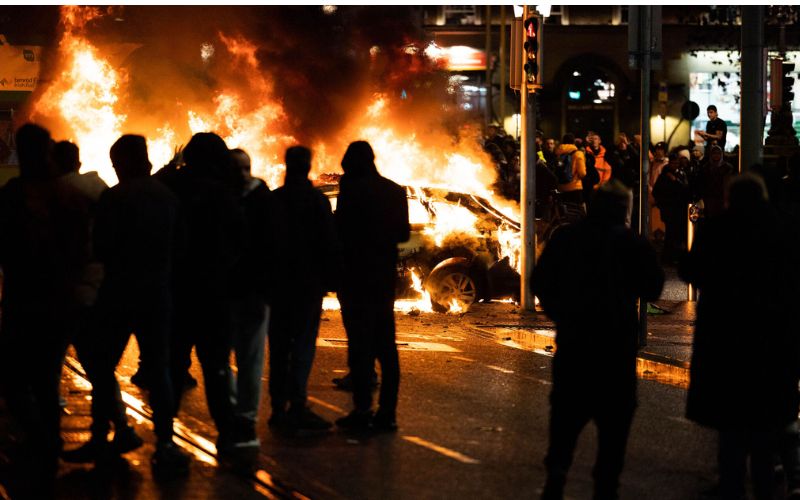 Nov 2023: Dublin riots. Nov 2023: Dublin riots.