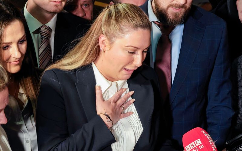 Nikita Hand speaking outside court in Dublin in 2024. Nikita Hand speaking outside court in Dublin in 2024.