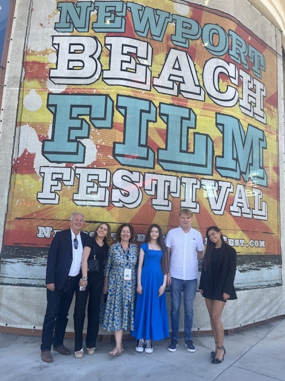 Odhran O'Casaide,Roisin Ni Chasaide, Bríd Seoighe, Edith Lawlor, Ray Lawlor, and Sibeal Ni Chasaide. Courtesy of TG4