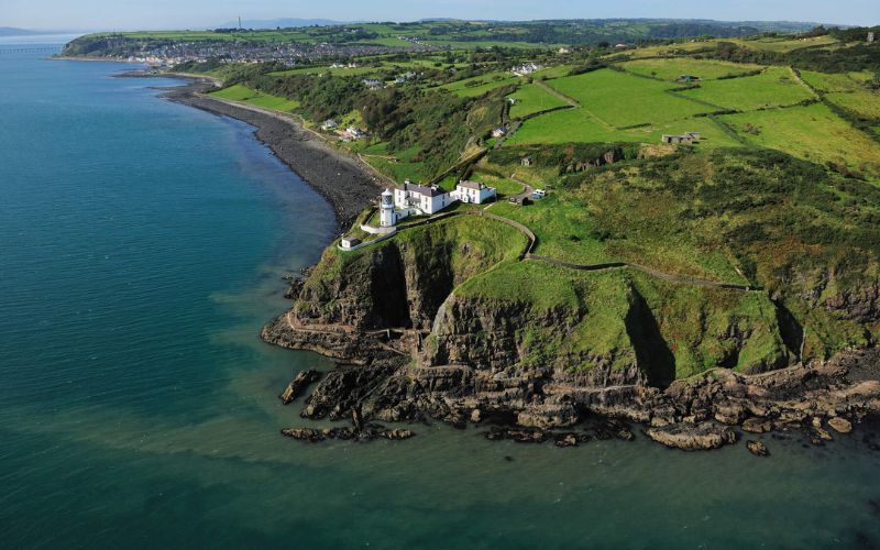 Blackhead Lighthouse and Gobbins View, Co Antrim. (Ireland's Content Pool)