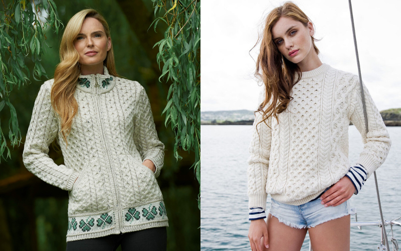 The Sweater Shop's Aran sweaters for women