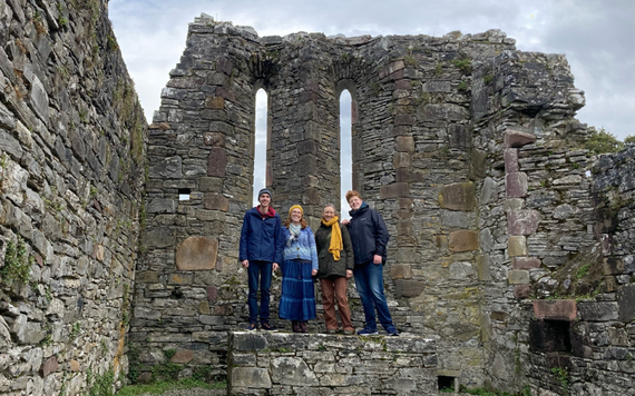 Abbey monastery ruins on Innisfallen Island, Co Kerry