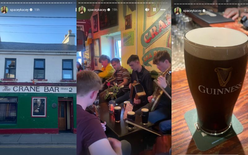 Kacey Musgraves paid a visit to The Crane Bar in Galway City. (@spaceykacey)