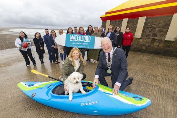 Pictured in Tramore is Mayor of Waterford City and County Cllr Joe Conway with Visit Waterford members Janet Carey, Lafcadio Hearn Japanese Gardens, Karen Harris Dunmore East Adventure Centre, Emma O’Brien Waterford Treasures and Mount Congreve Gardens Sara Dolan, Chairperson Visit Waterford, Commercial Director Mount Congreve Gardens and Waterford Treasures, Mealla Fahey, Lismore Heritage Centre, Clare Barrett, House of Waterford, Philip Erskine, Granville Hotel, Laura Coffey, Waterford Castle Sinead Corcoran, Tower Hotel, Michael O Neill, Tower Hotel, Paula Halloran, Love2Learn, Louise Prendergast, Viking Hotel, Edel Clancy Lafacdio Hearn Japanese Gardens, Clare Busher O' Sullivan, Visit Waterford. Credit: Patrick Browne