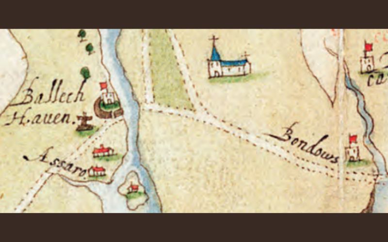 From L-R: Assaroe, Ballyshannon Castle, Finner Church, & Bundrowes Castle (Magheracar, Bundoran) From L-R: Assaroe, Ballyshannon Castle, Finner Church, & Bundrowes Castle (Magheracar, Bundoran)